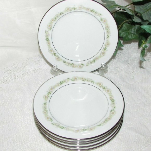6 NORITAKE Fine China TRILBY Bread Side Plates Vintage - Picture 3 of 7